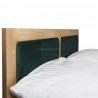 Łóżko Arizona drewniane z tapicerowanym zagłówkiem