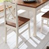 Stół Monaco Drewniany z krzesłami i z ławką