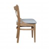 Krzesło Oregon drewniane z tapicerowanym siedziskiem