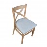 Krzesło Oregon drewniane z tapicerowanym siedziskiem
