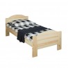Łóżko Miki 90x200 drewniane z materacem
