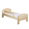Łóżko Miki 90x200 drewniane z materacem