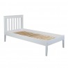 Łóżko Gres 90x200 drewniane kolor biały