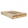 Łóżko Fresh drewniane z półkami