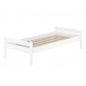 Łóżko Letino 90x200 drewniane kolor biały